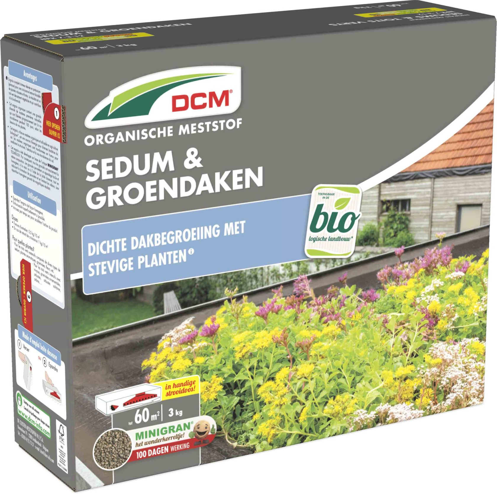 Meststof sedum en groendaken 3kg