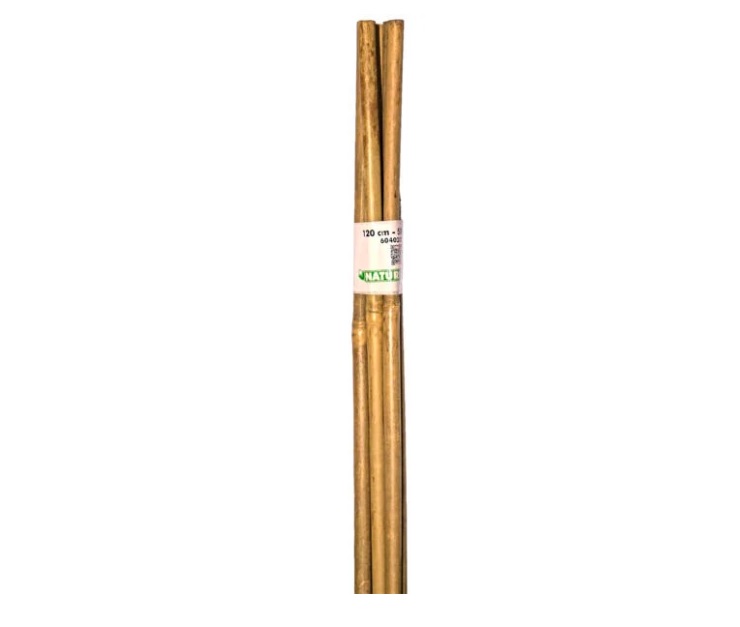 Bamboestok l120cm d 10-12mm 5st