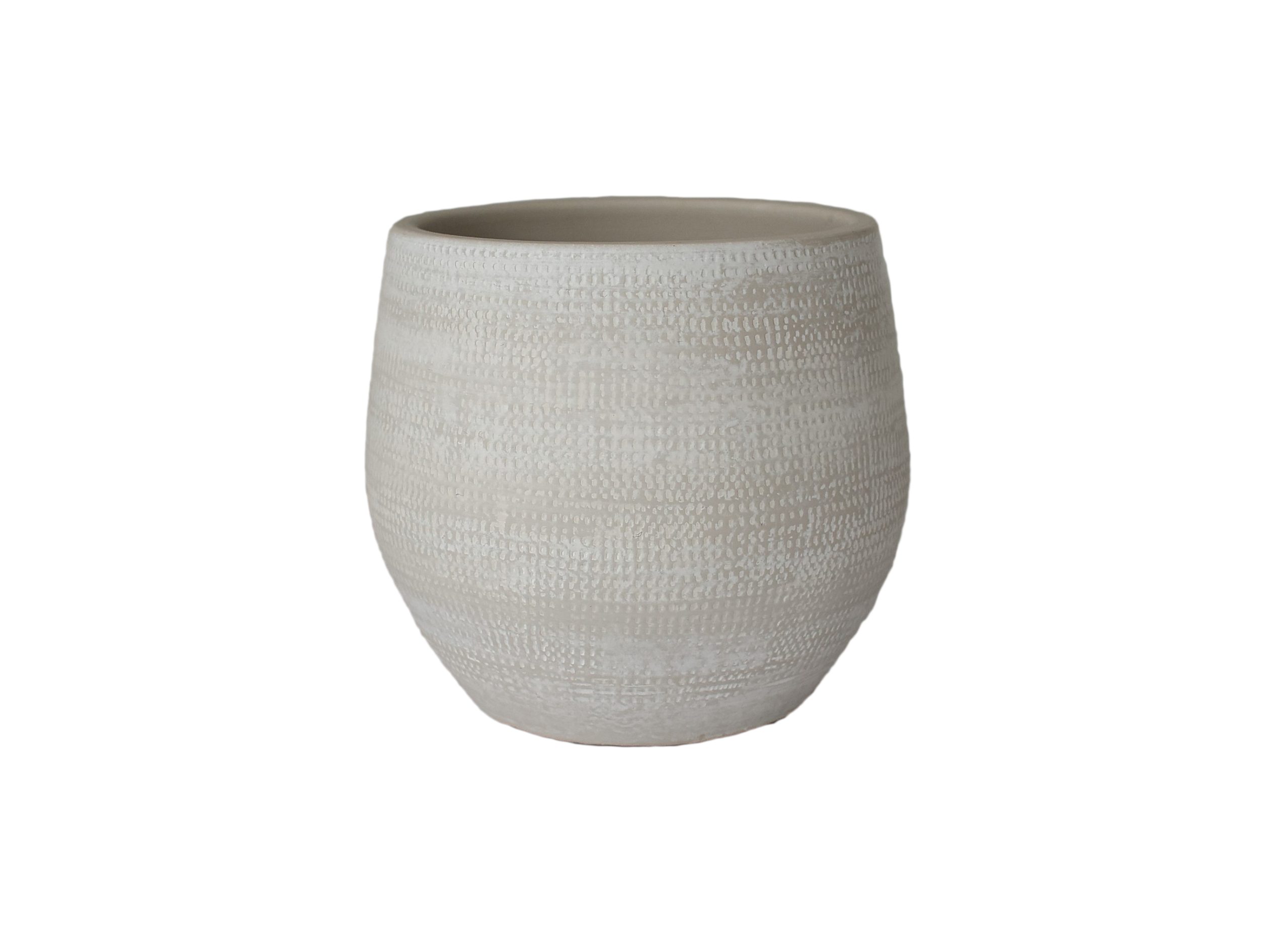 Pot tokio d28h26cm creme