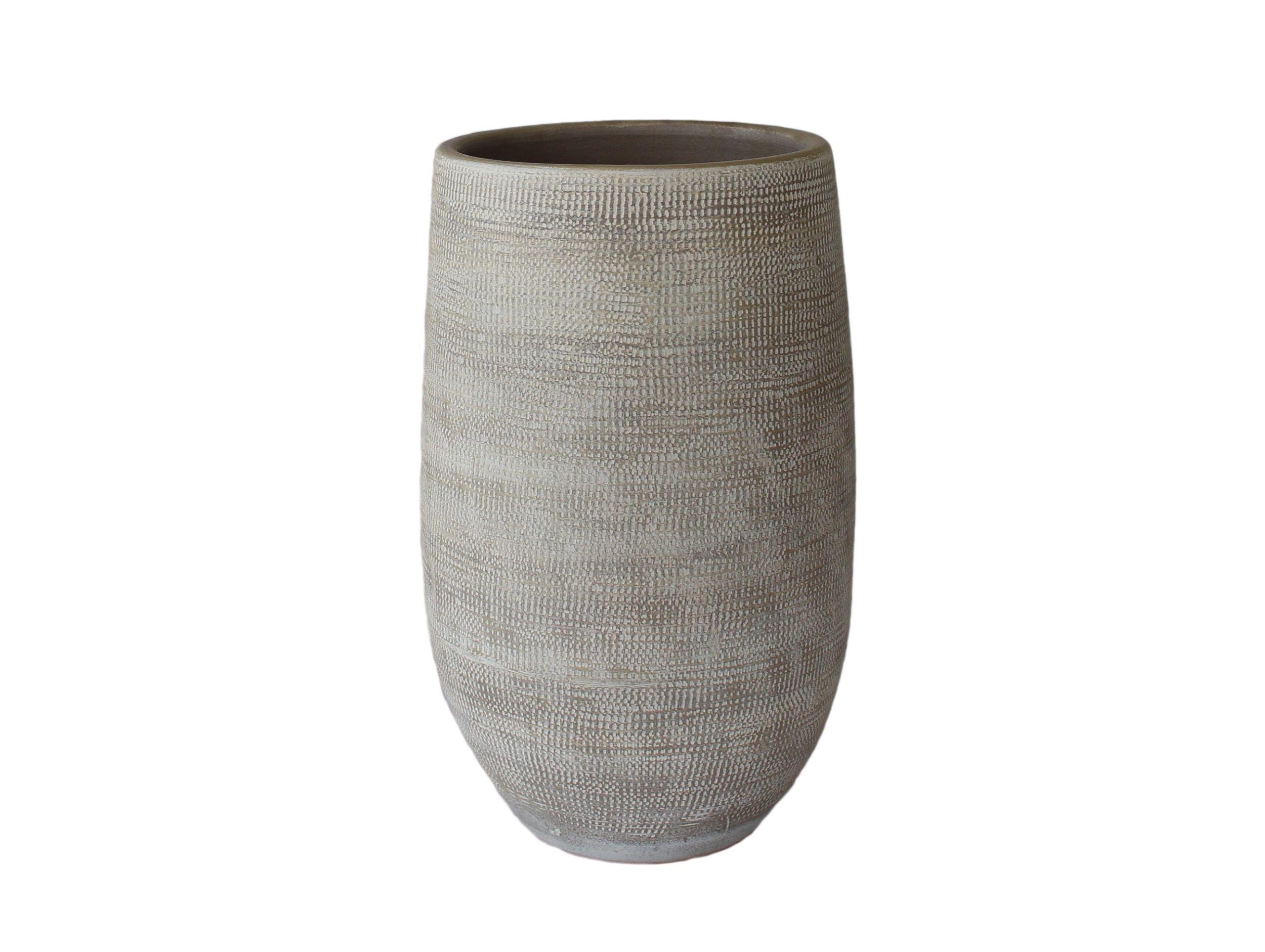 Vaas tokio d22h40cm taupe