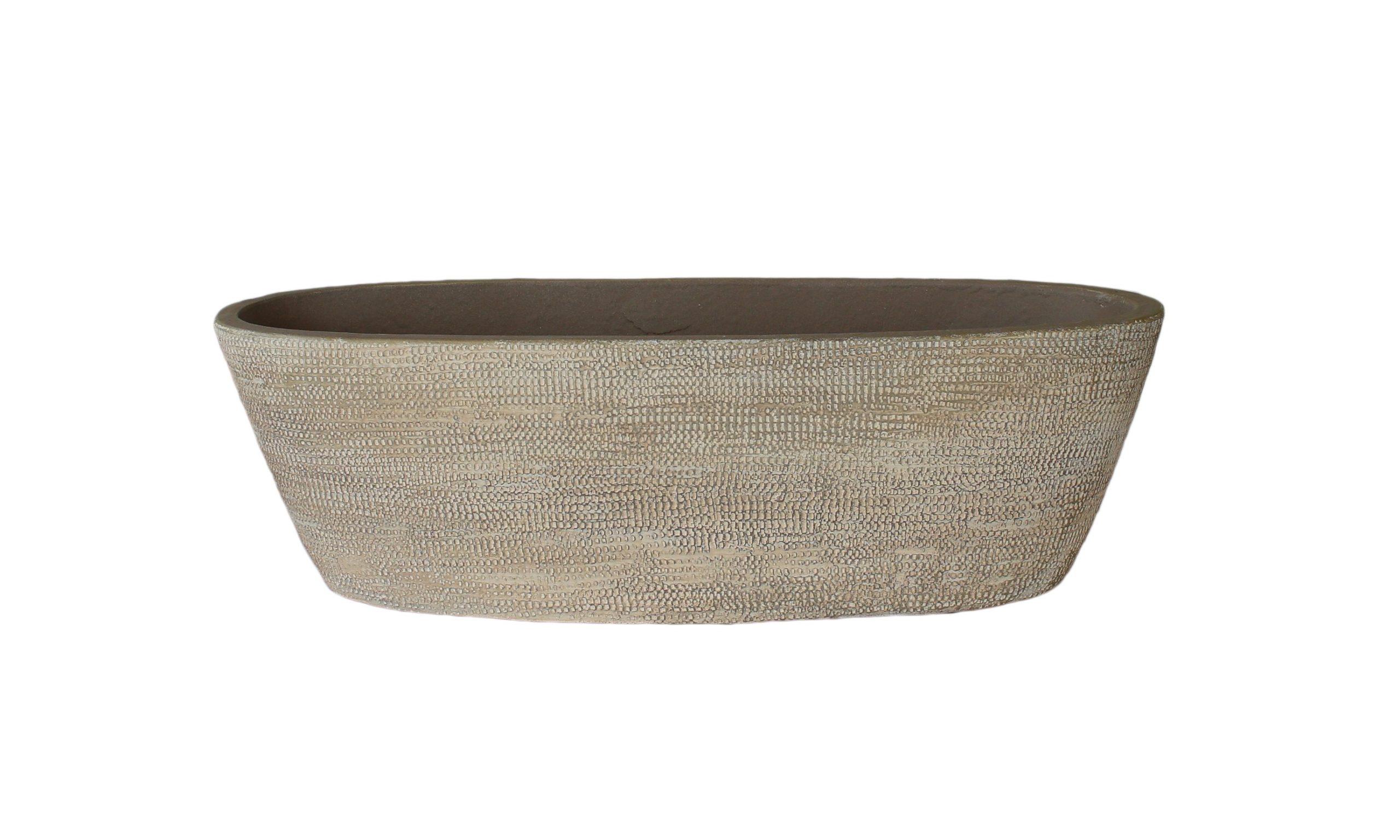 Schaal tokio ovaal 40x14x12cm taupe