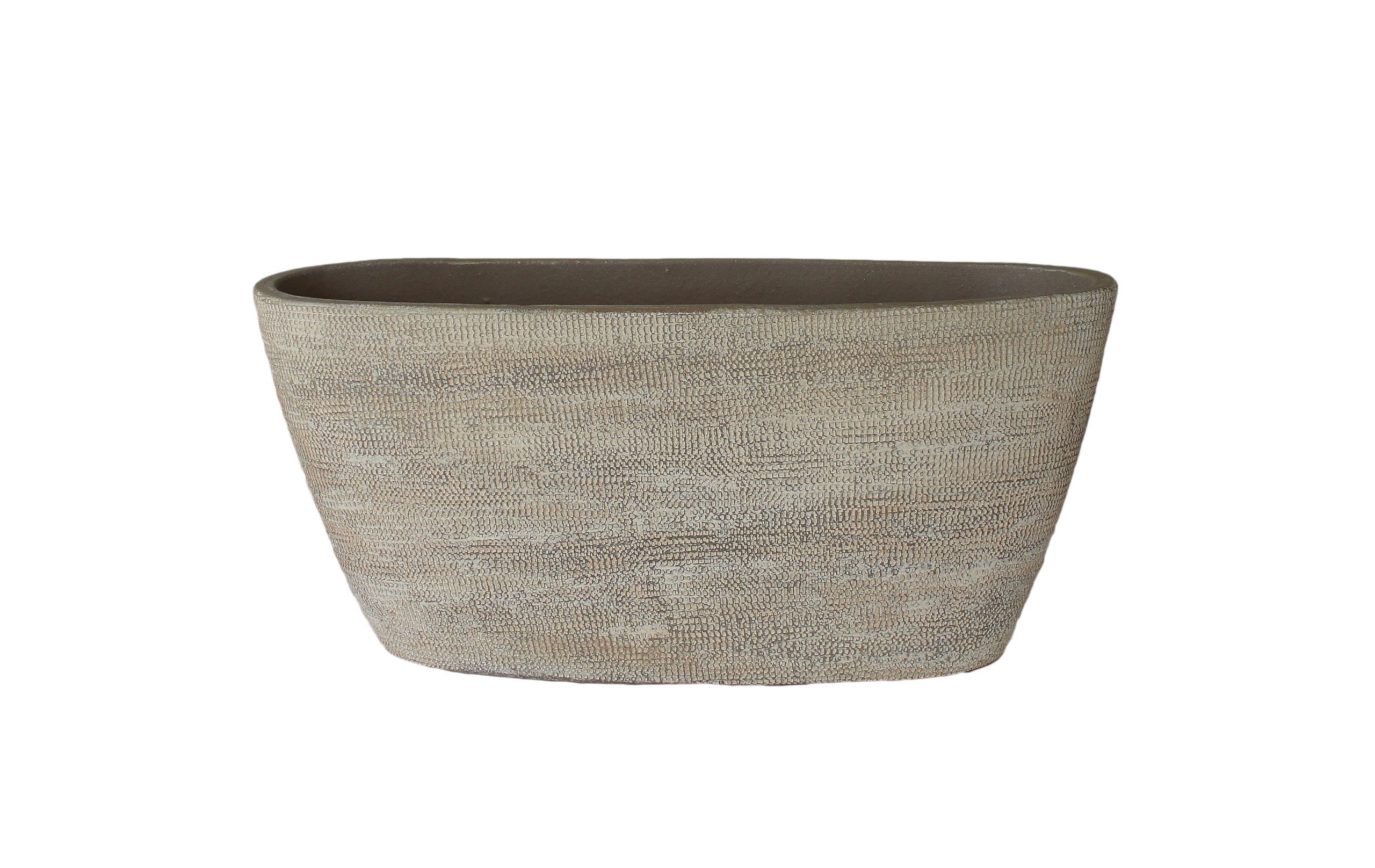 Schaal tokio ovaal 43x15x19cm taupe