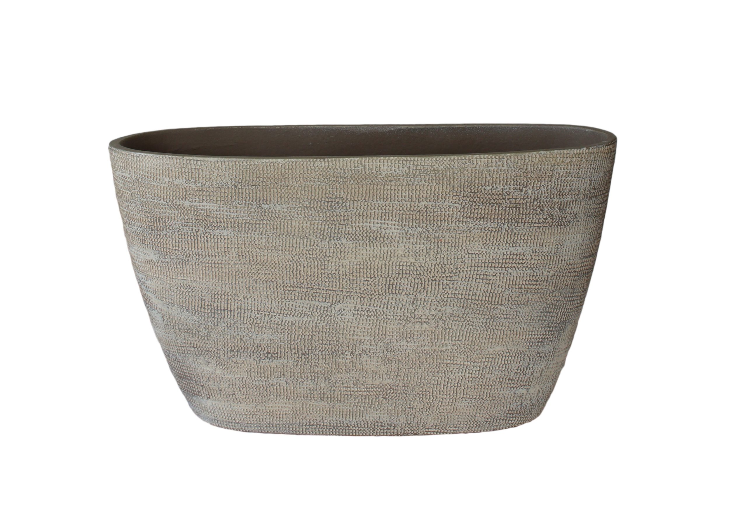 Schaal tokio ovaal 44x16x26cm taupe