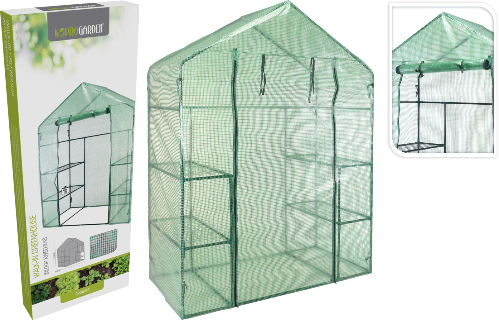 Kweekkas walk-in  143x73x195cm