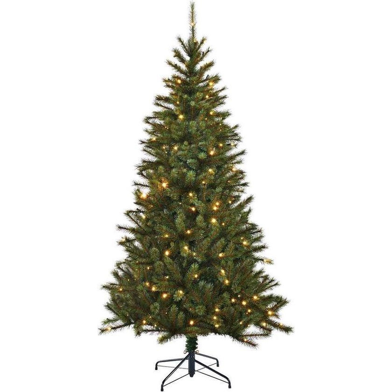 384746-Black Box Trees Macallan kunstkerstboom groen 185 cm met 270 LED